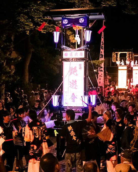 夜は輪島大祭に行きました